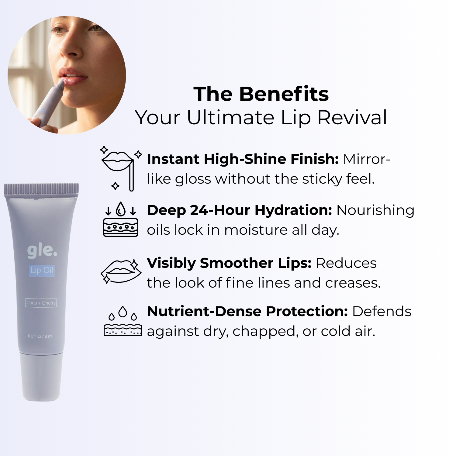 Glè Cherry Infused Lip Oil