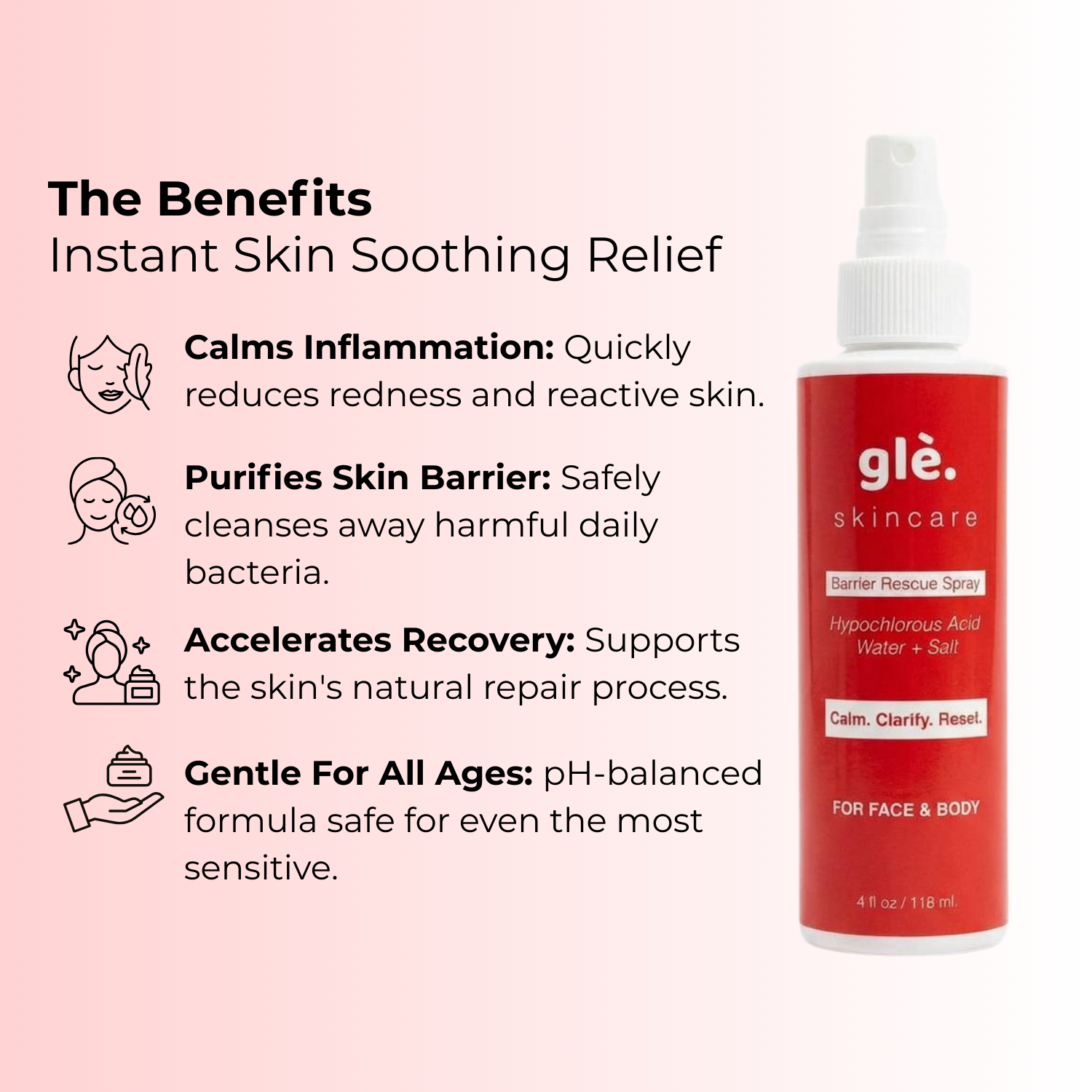 Glè Barrier Rescue Hypochlorous Acid Spray