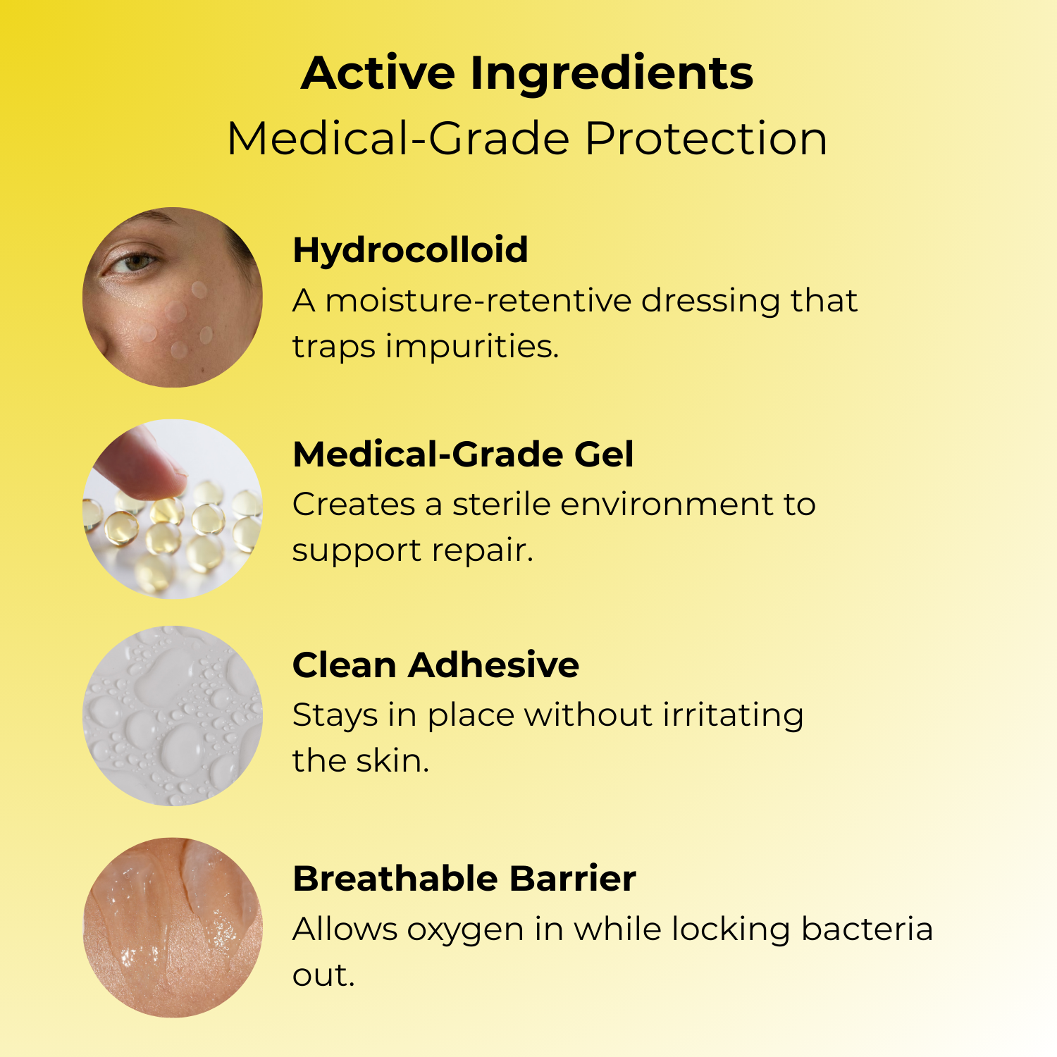 Gle Clean™ Acne Pimple Patches with Hydrocolloid Gle Clean™ Acne Pimple Patches with Hydrocolloid