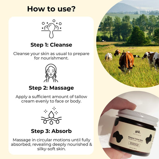 Gle Earth™ Beef Tallow Face & Body Moisturizer with Manuka Honey