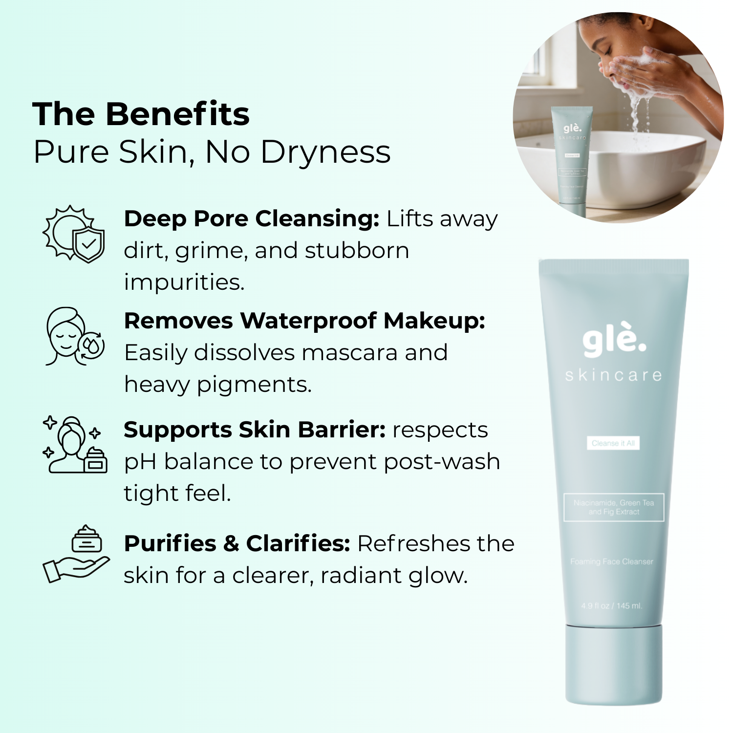 Glé Foaming Face Cleanser