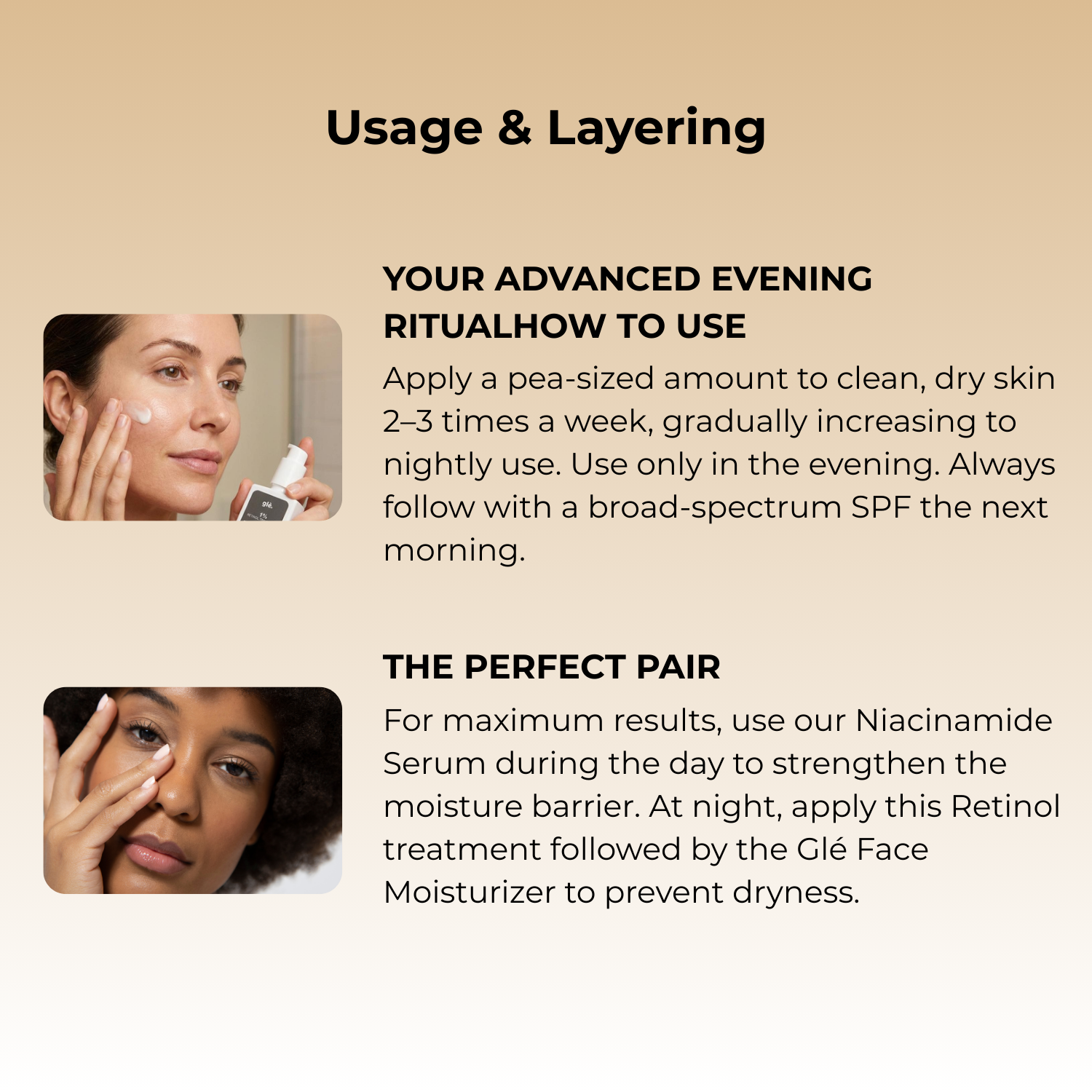 Glé 1% Retinol + Multi-Peptide Recovery Treatment